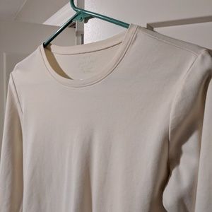 L.L.Bean off-white long sleeve shirt